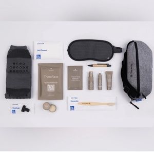 Therabody X United Polaris Crossbody Belt Bag Amenity Kit NWT